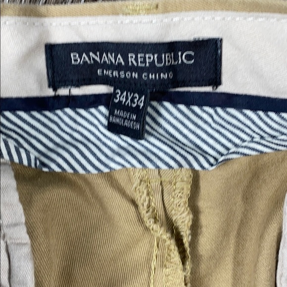 Banana republic Emerson chinos,34x34 khaki - Picture 2 of 4